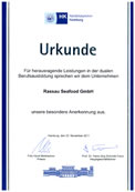 Handelskammer-Zertifikat 2011