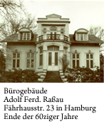 Brogebude Adolf Ferd. Raau Fhrhausstr. 23 in Hamburg Ende der 60ziger Jahre
